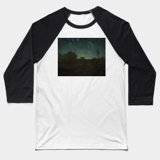 Starry Night by Jean-Francois Millet Baseball T-Shirt